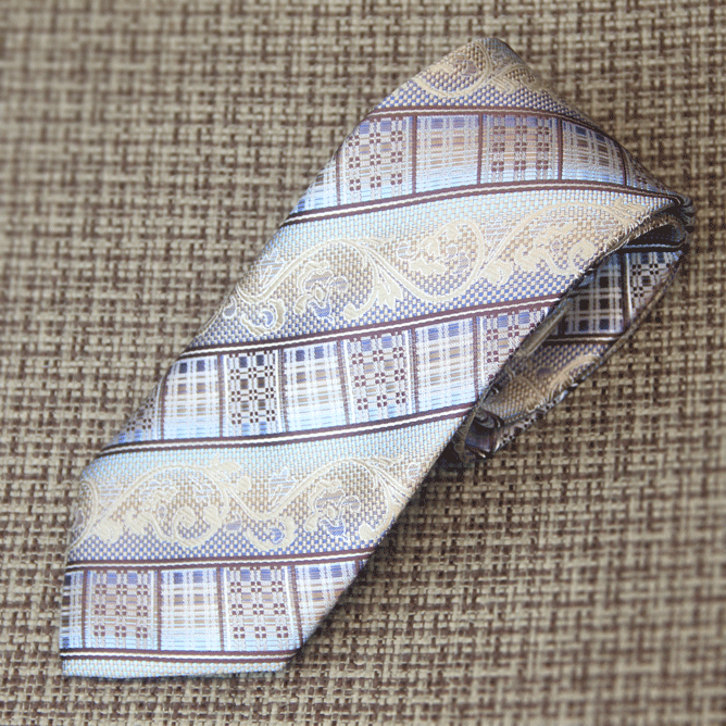 Imperial Cream Paisley Silk Tie