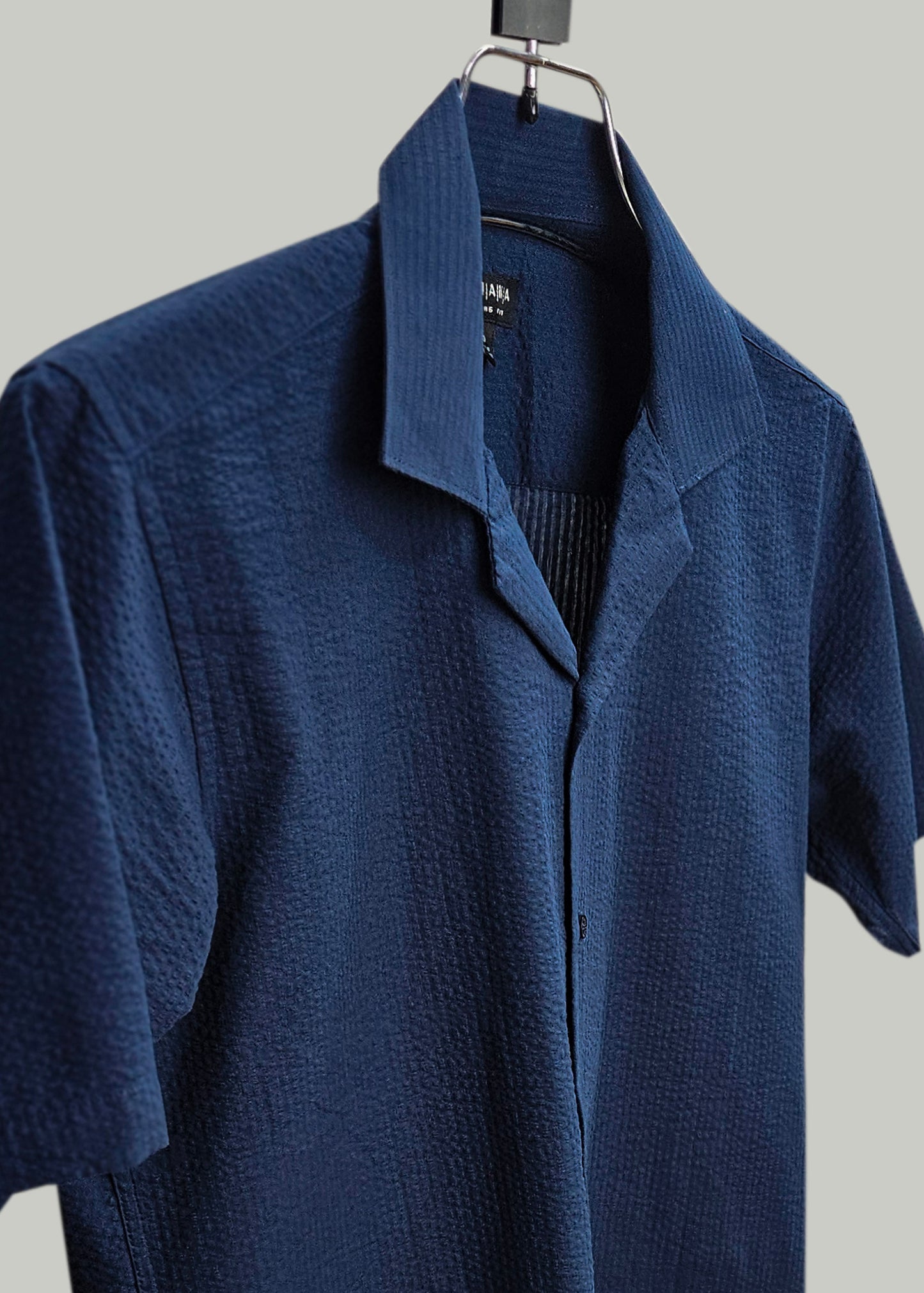 Navy Half Sleeve Cuban Shirt - New Arrival