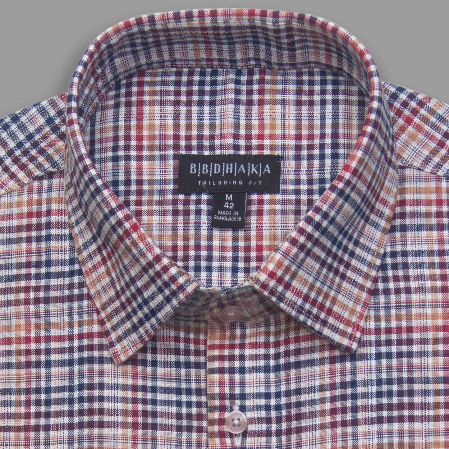 Red Multi Plaid Check Formal Shirt - New Article