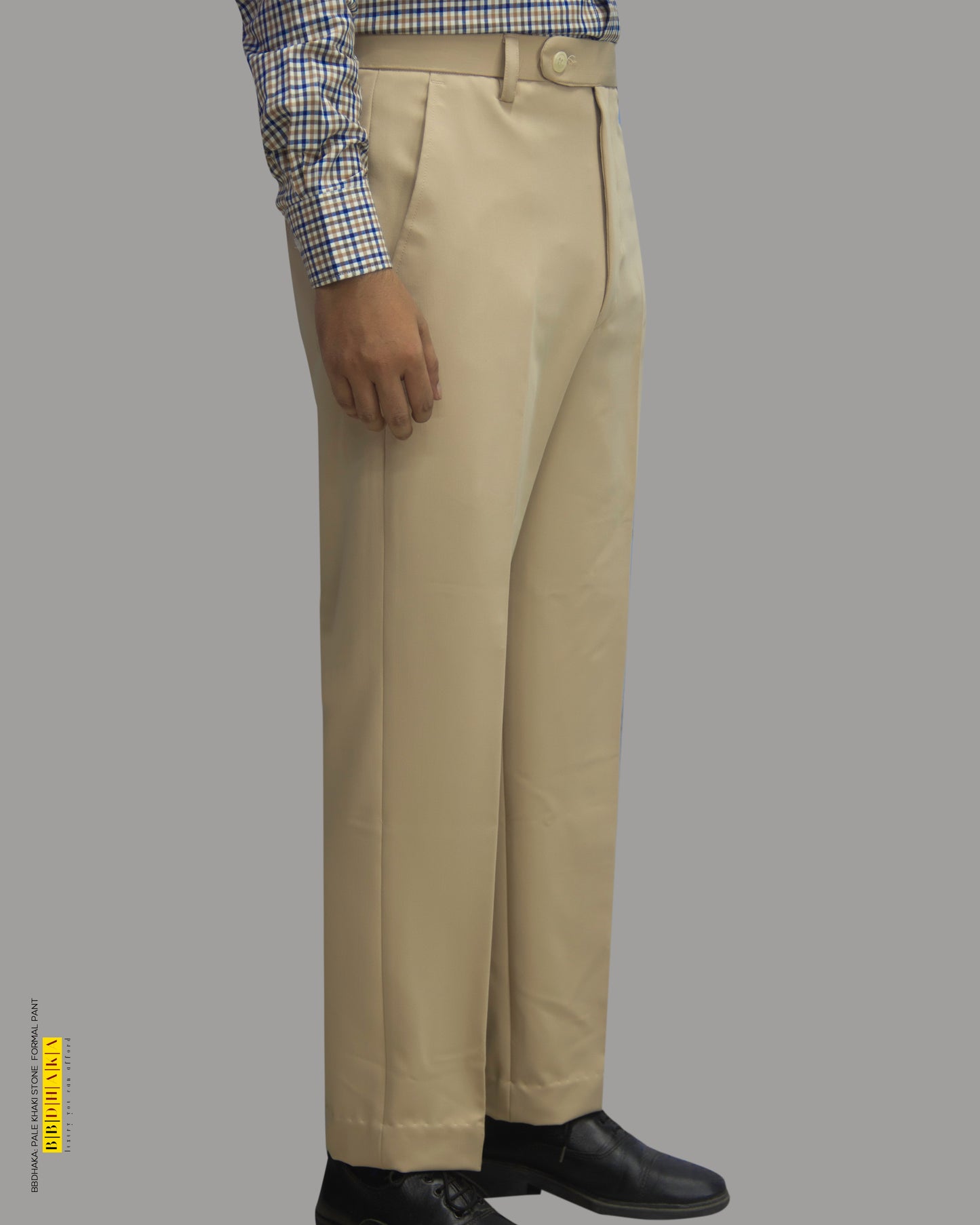 PALE KHAKI STONE Formal Pant (Suiting Cotton)
