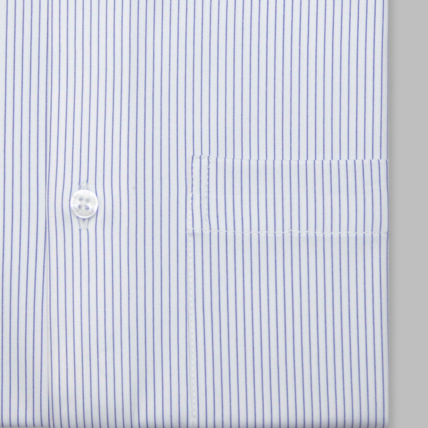 White & Blue Payline Stripe Supreme Cotton Blend Shirt - Wrinkles Free (Product Code: 14673)