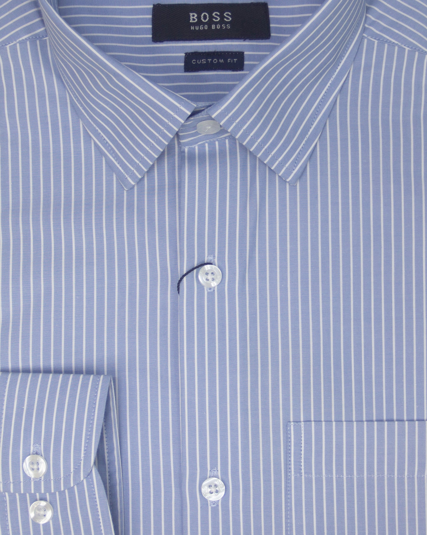 Classic Sky Blue & White Stripe Formal Shirt