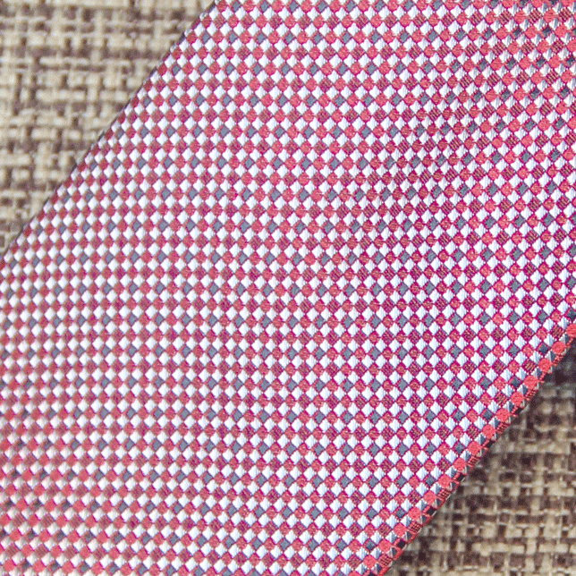 Dark Pink Micro Check Tie