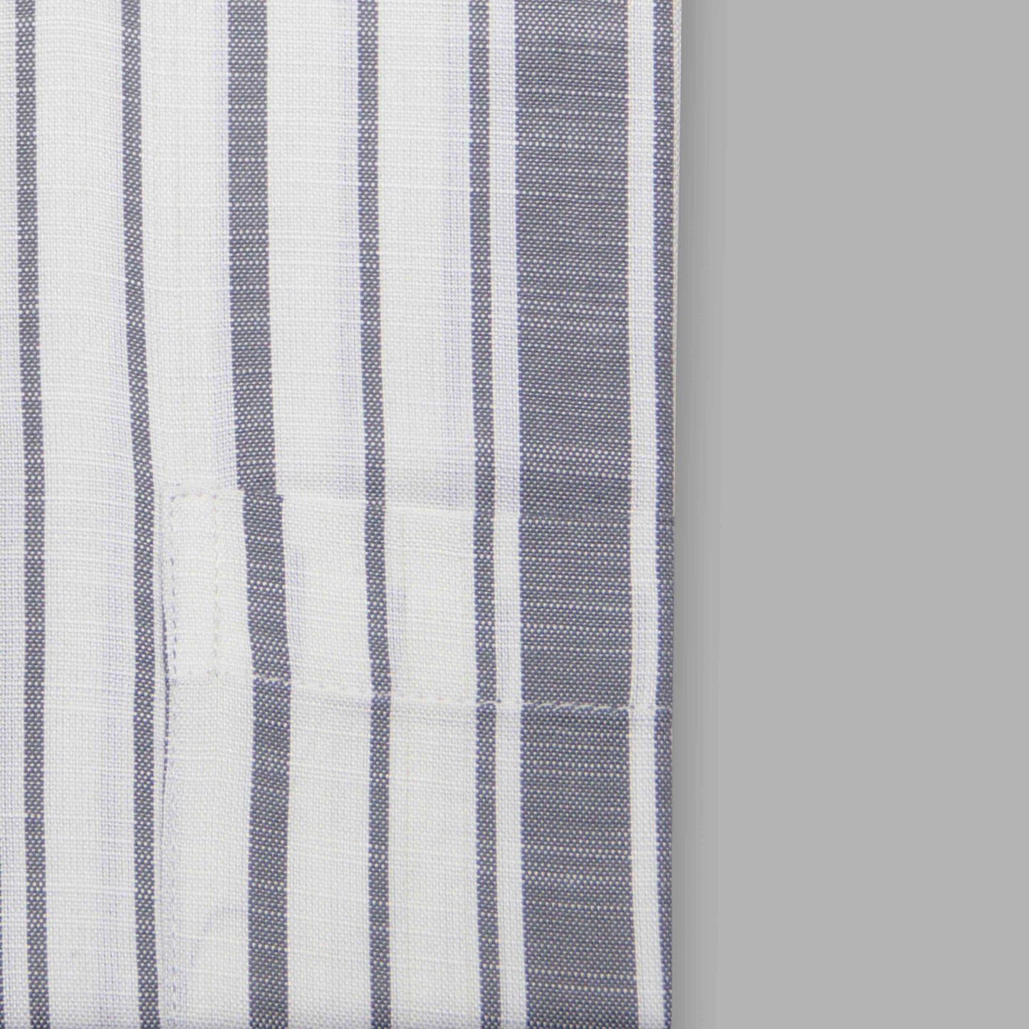 Beige White & Ash Horizontal Stripe Button-Down Shirt - Fancy Cotton