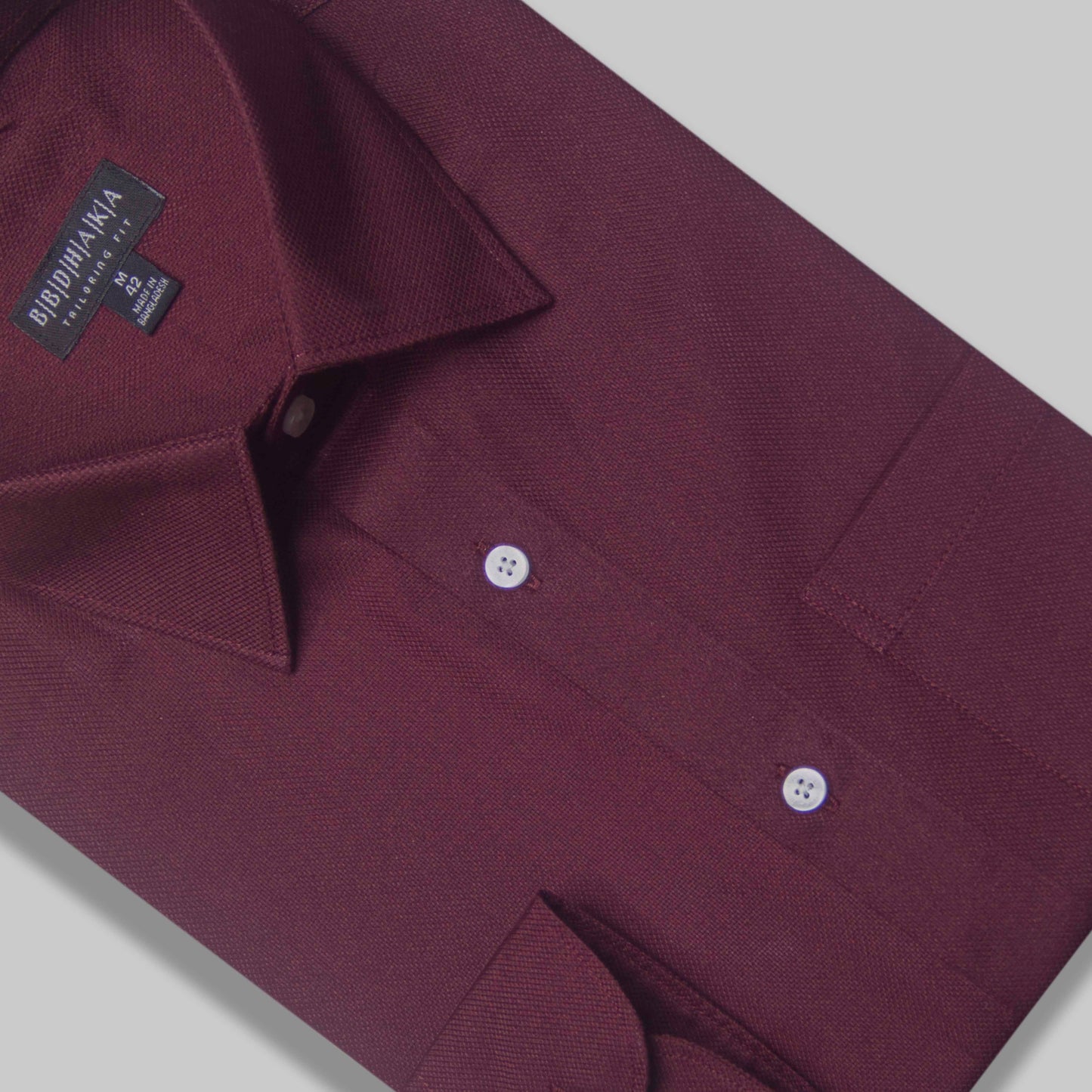 R. Wine Supreme Dobby Shirt - Exclusive (Product Code: 14672)