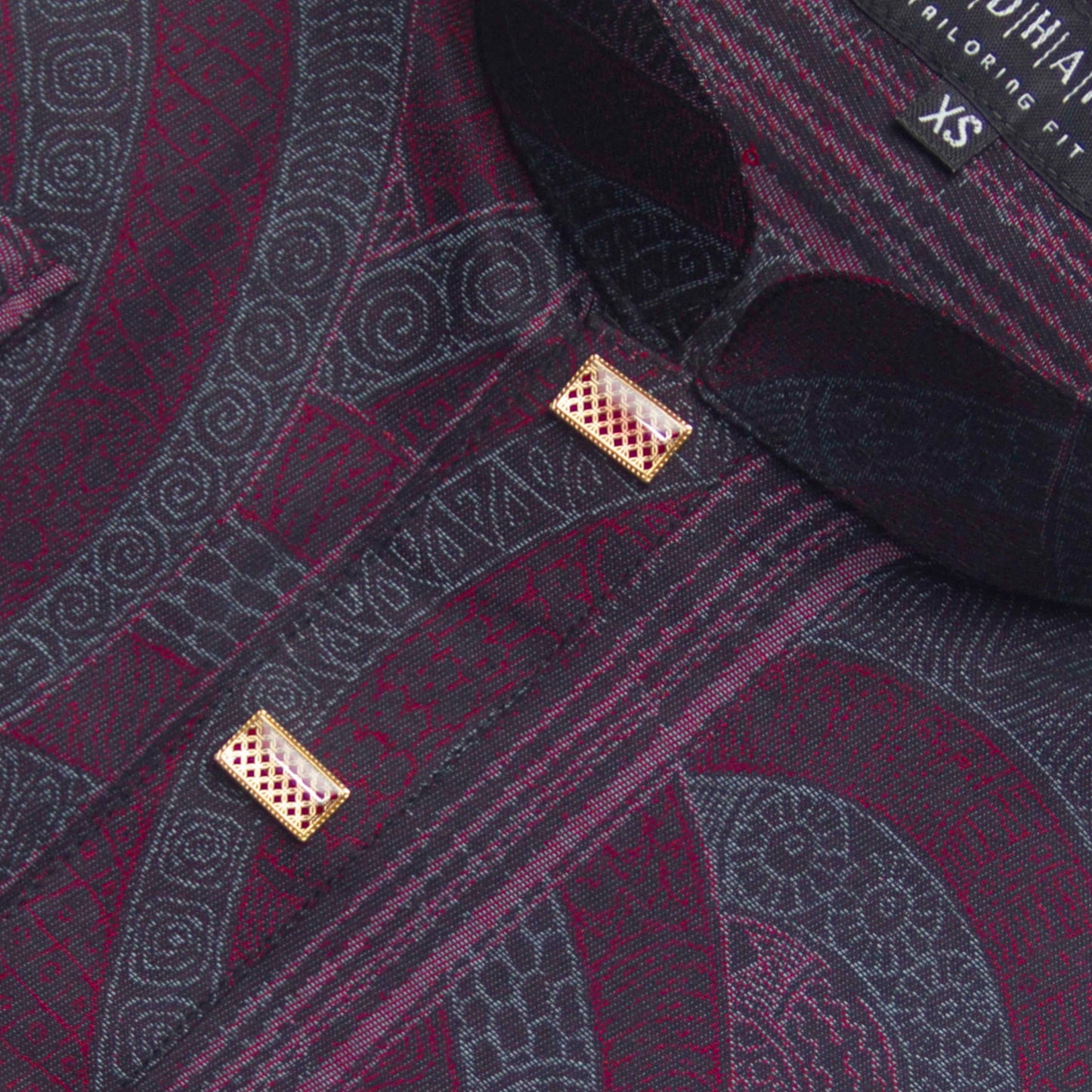 DARK MAROON PATTERN JACQUARD PANJABI - Most Demanding