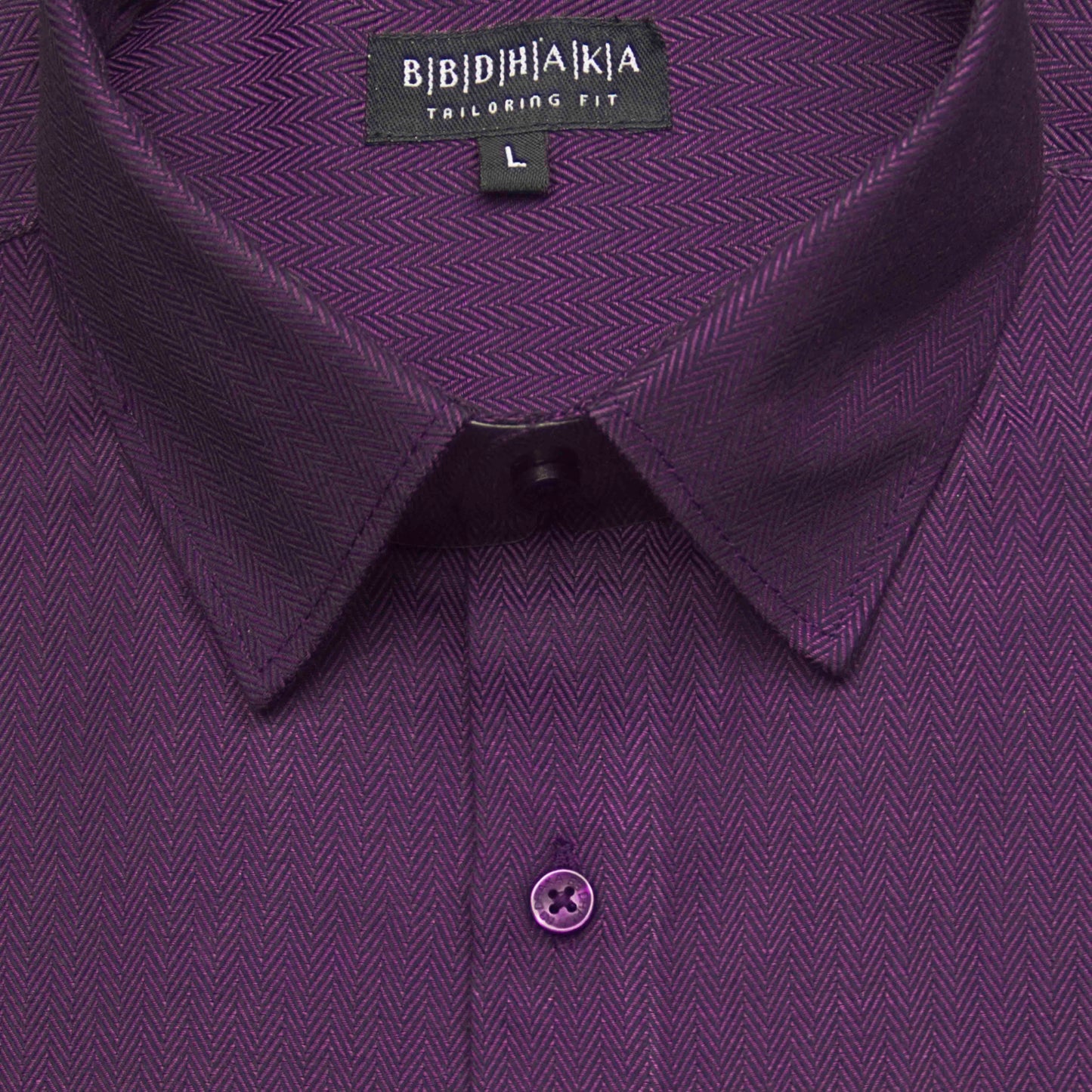 Heritage Purple Herringbone Shirt - Exclusive (Product Code: 14681)