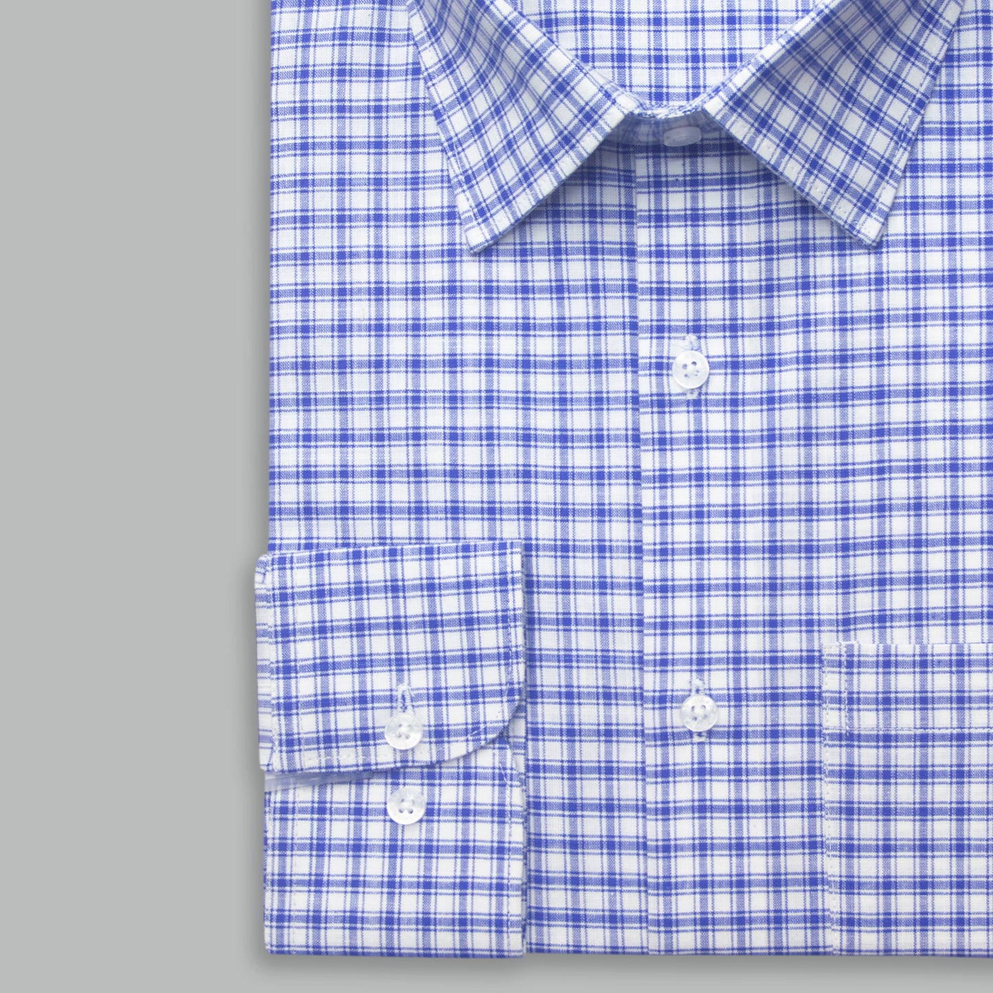Navy Plaid Supima Check Shirt - Most Demanding