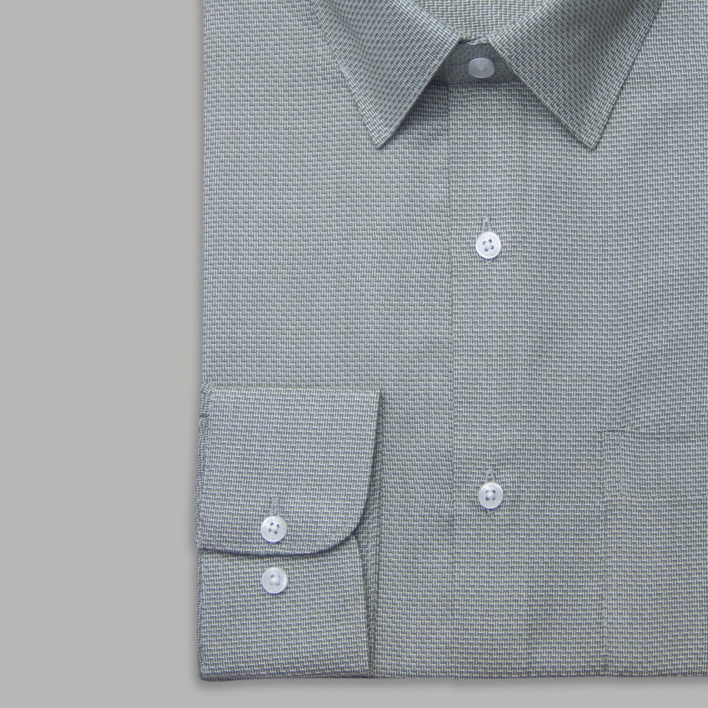 Green Crocodile Structured Supreme Cotton Shirt - Exclusive