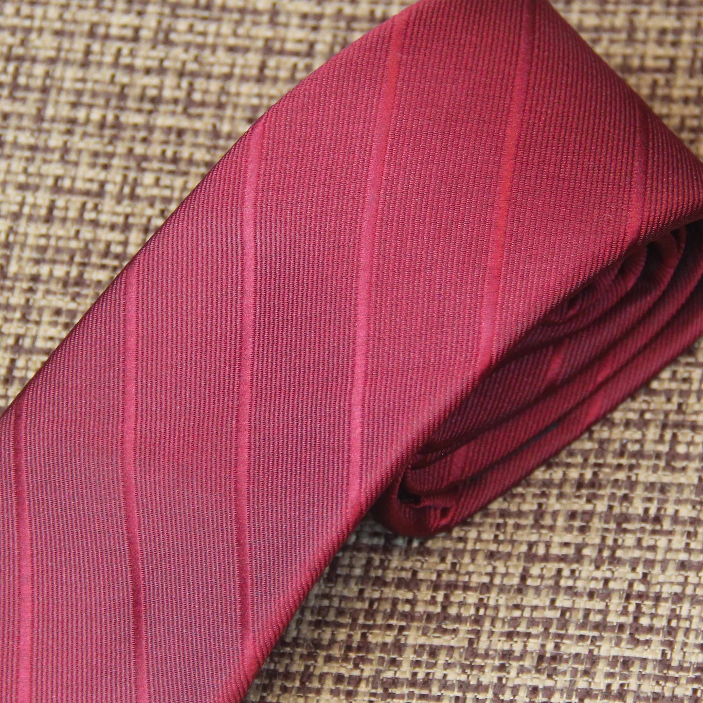 Ruby Red Large Bar Tie