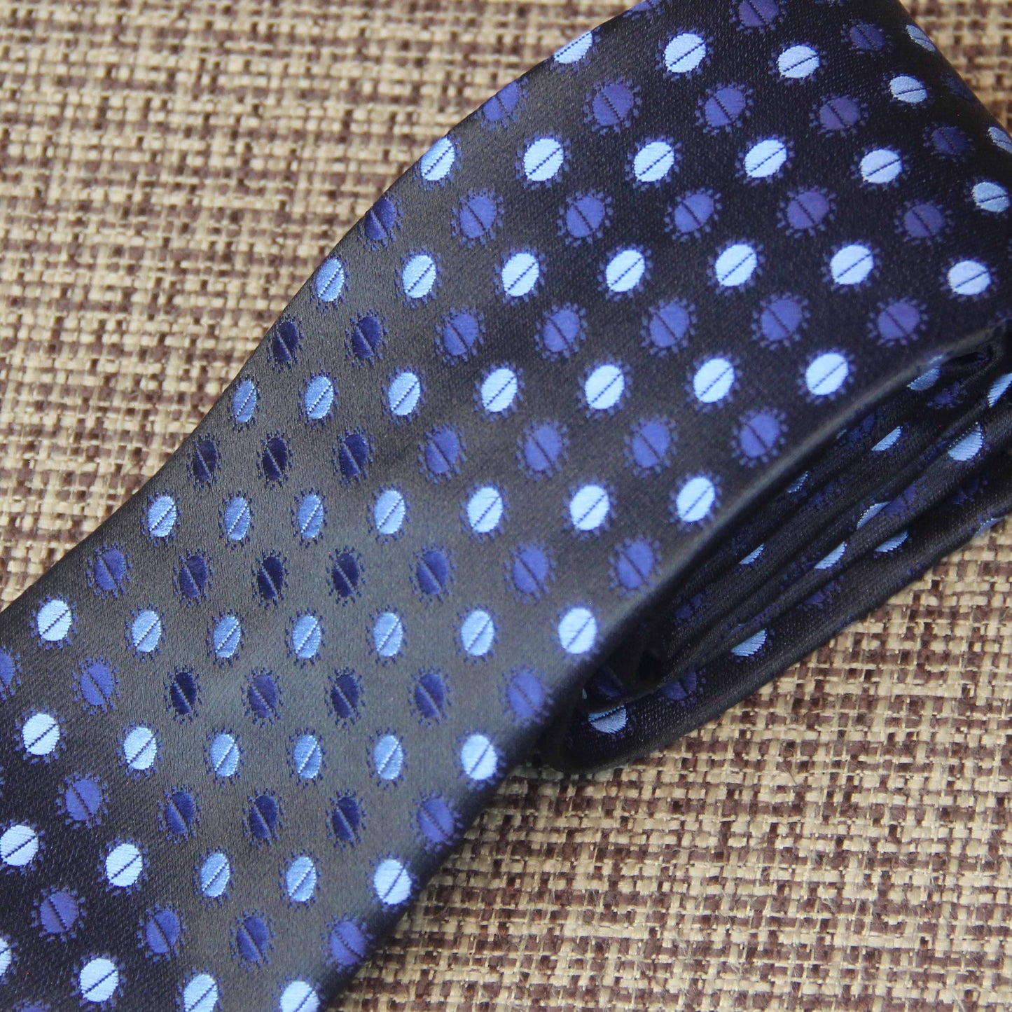 Black Ball Print Tie