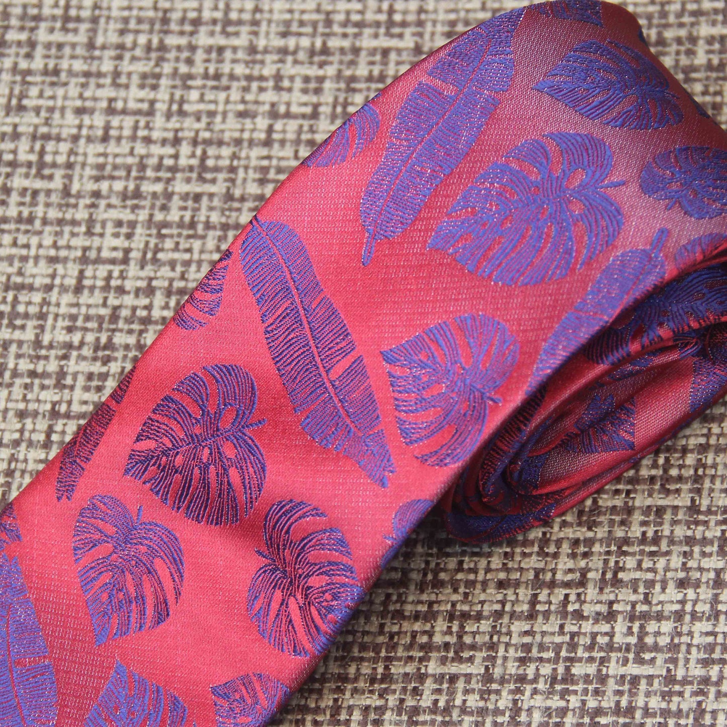 Red Floral Tie