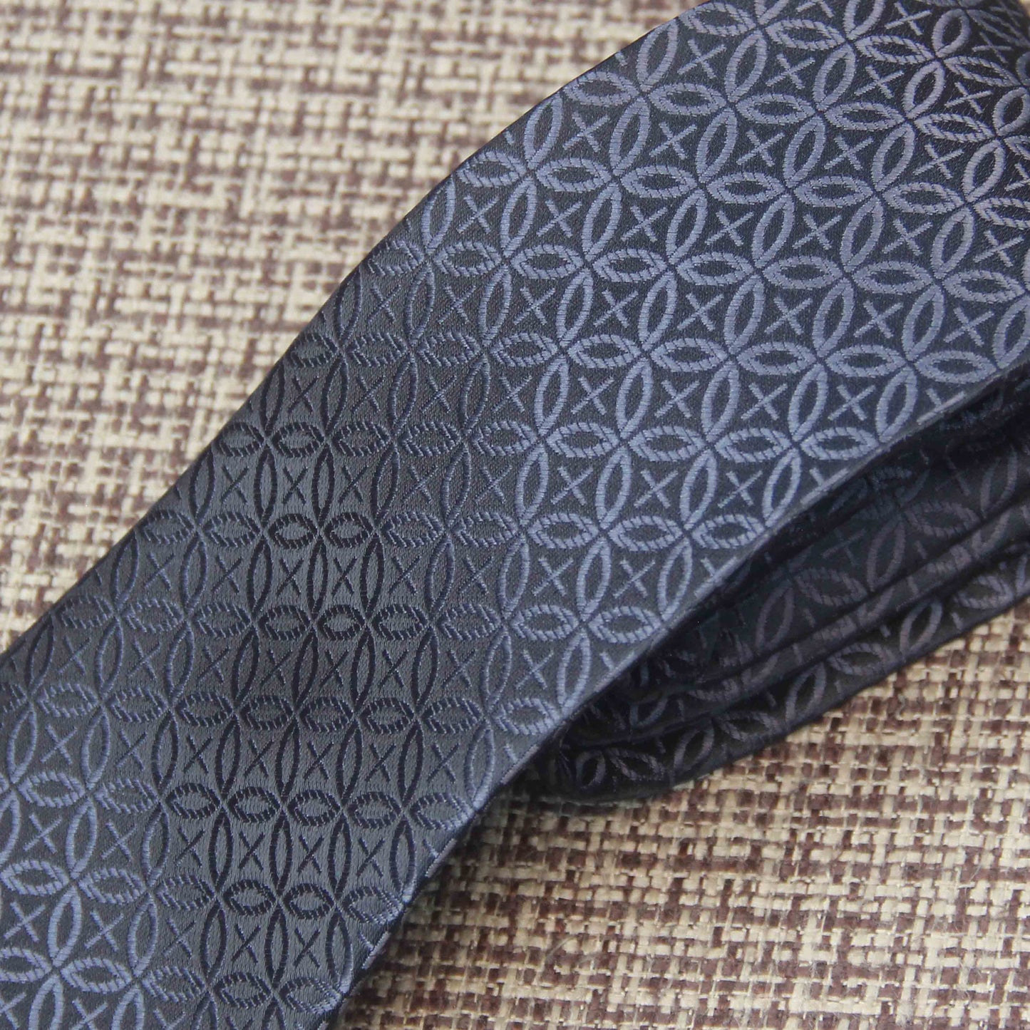 Black Structured Tie