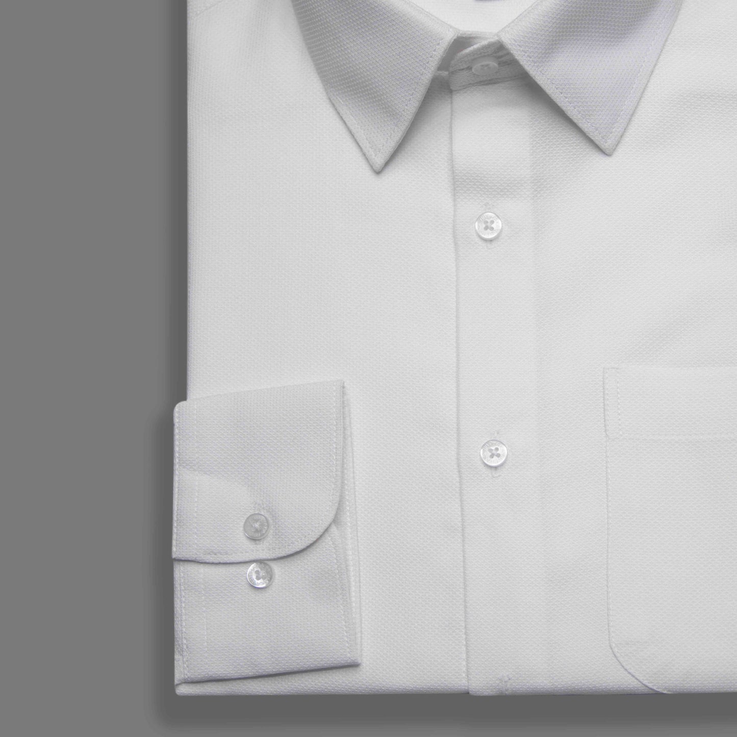 Snow White Fancy Dobby Formal Shirt - New Article