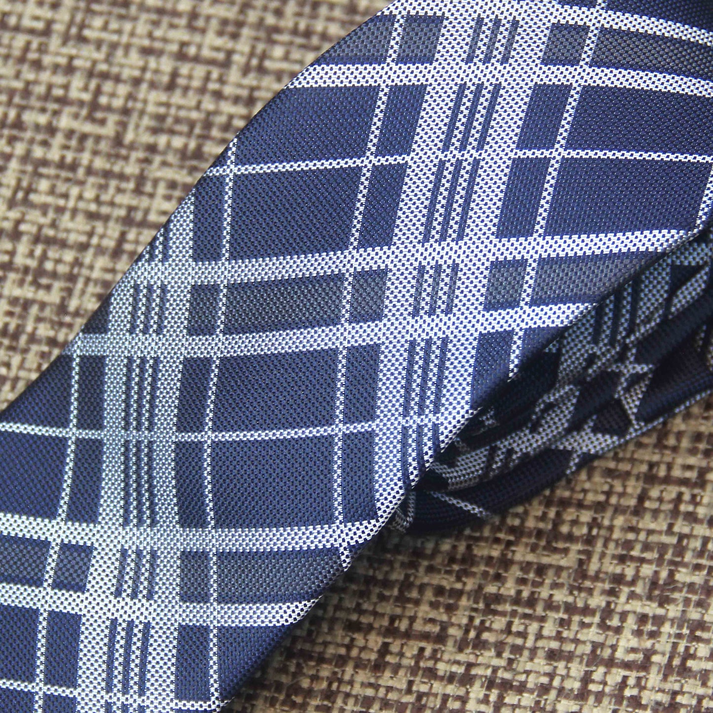 Deep Navy Burgundy Tie