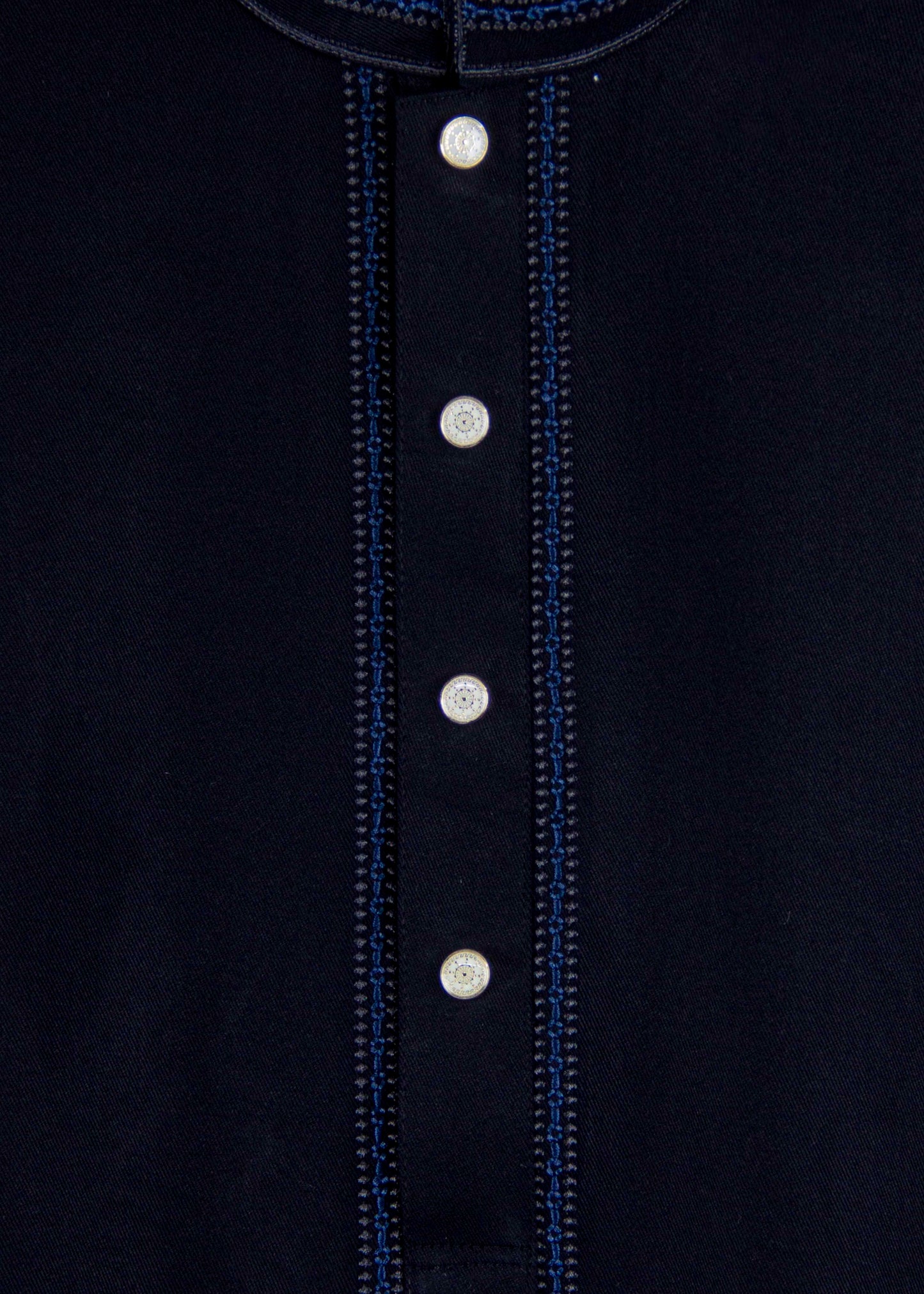 Z Black Embroidery Cotton Silk Punjabi New Article - CODE: 12202