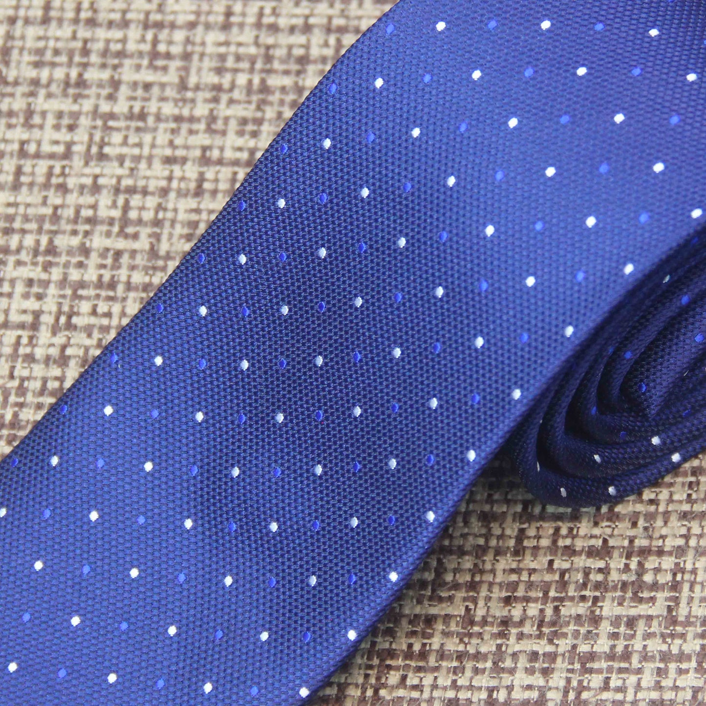 Navy Blue Multiple Ball Print Tie