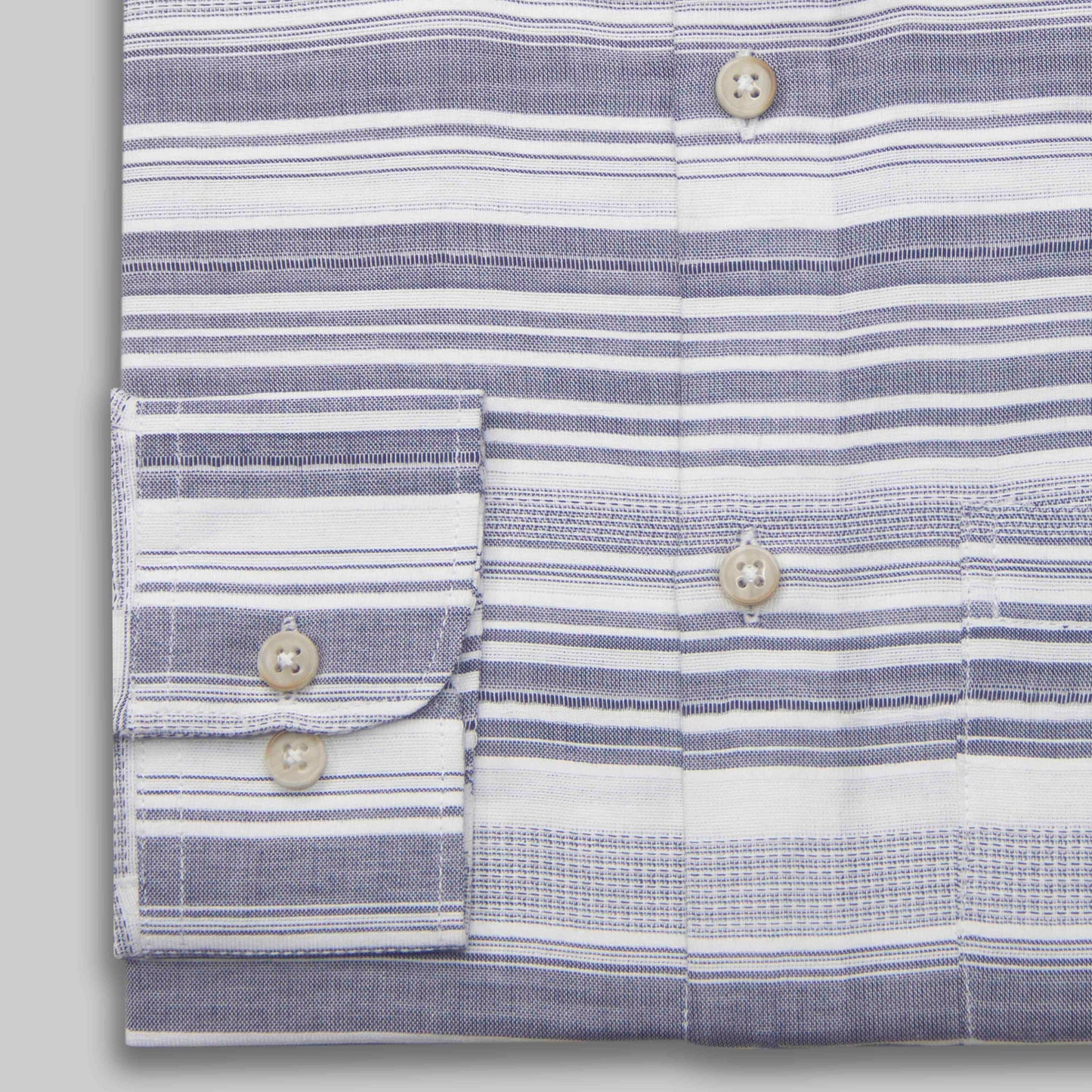 Ash & Grey Vertical Stripe Button-Down Shirt - Yarn Work