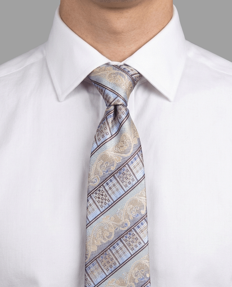 Imperial Cream Paisley Silk Tie