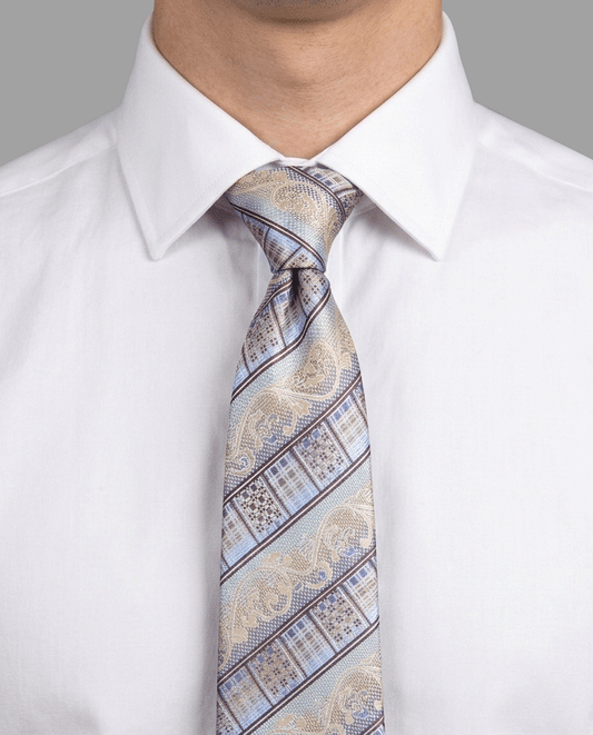 Imperial Cream Paisley Silk Tie