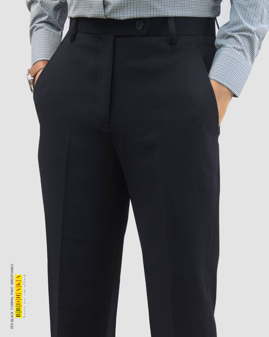 ZED BLACK Formal Pant (Breathable)