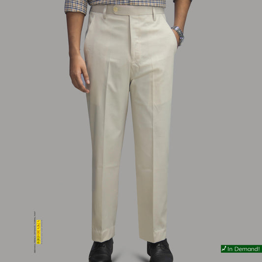 FRENCH OFFWHITE Formal Pant (Suiting Cotton) - In Demand