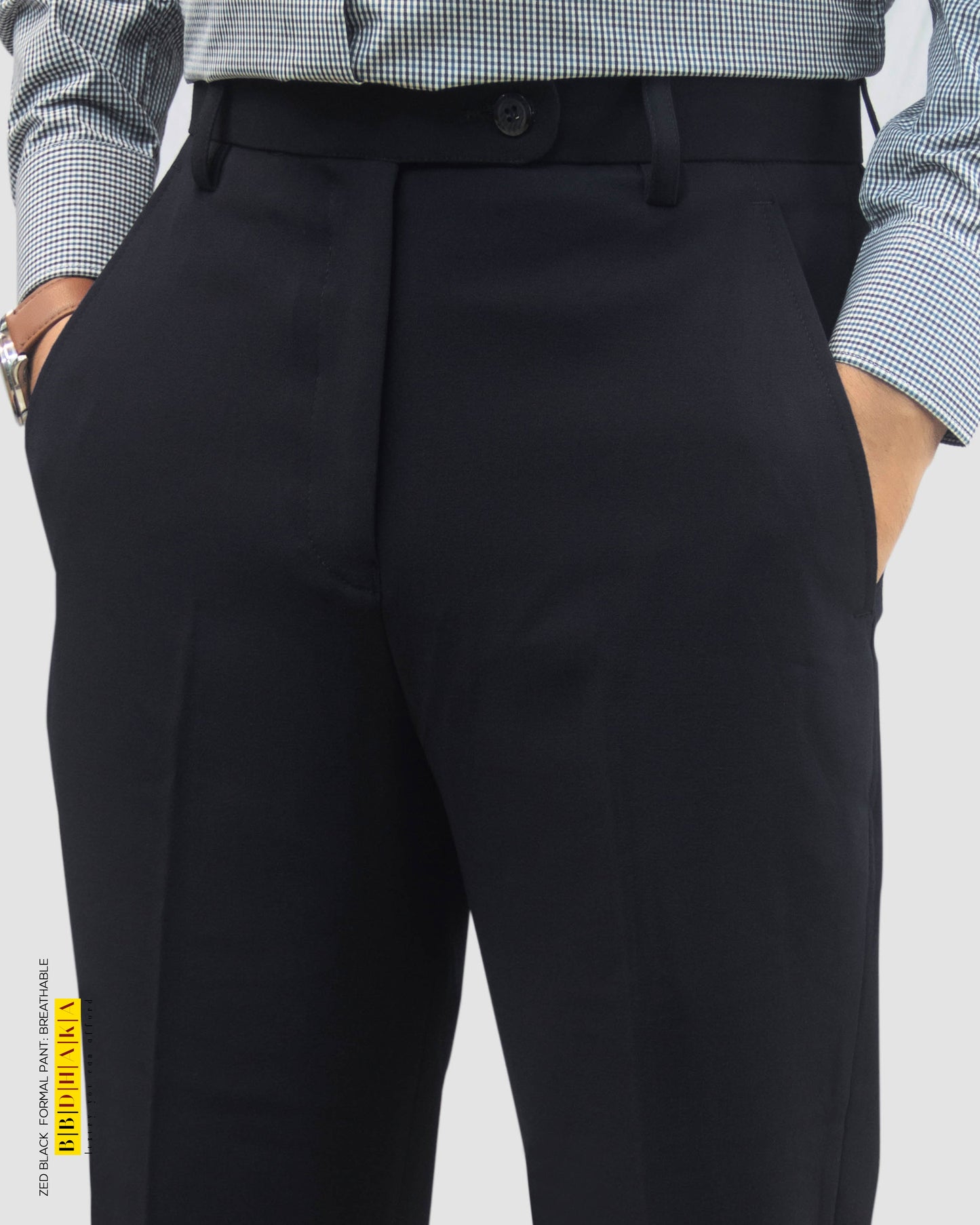 ZED BLACK Formal Pant (Breathable Cotton)