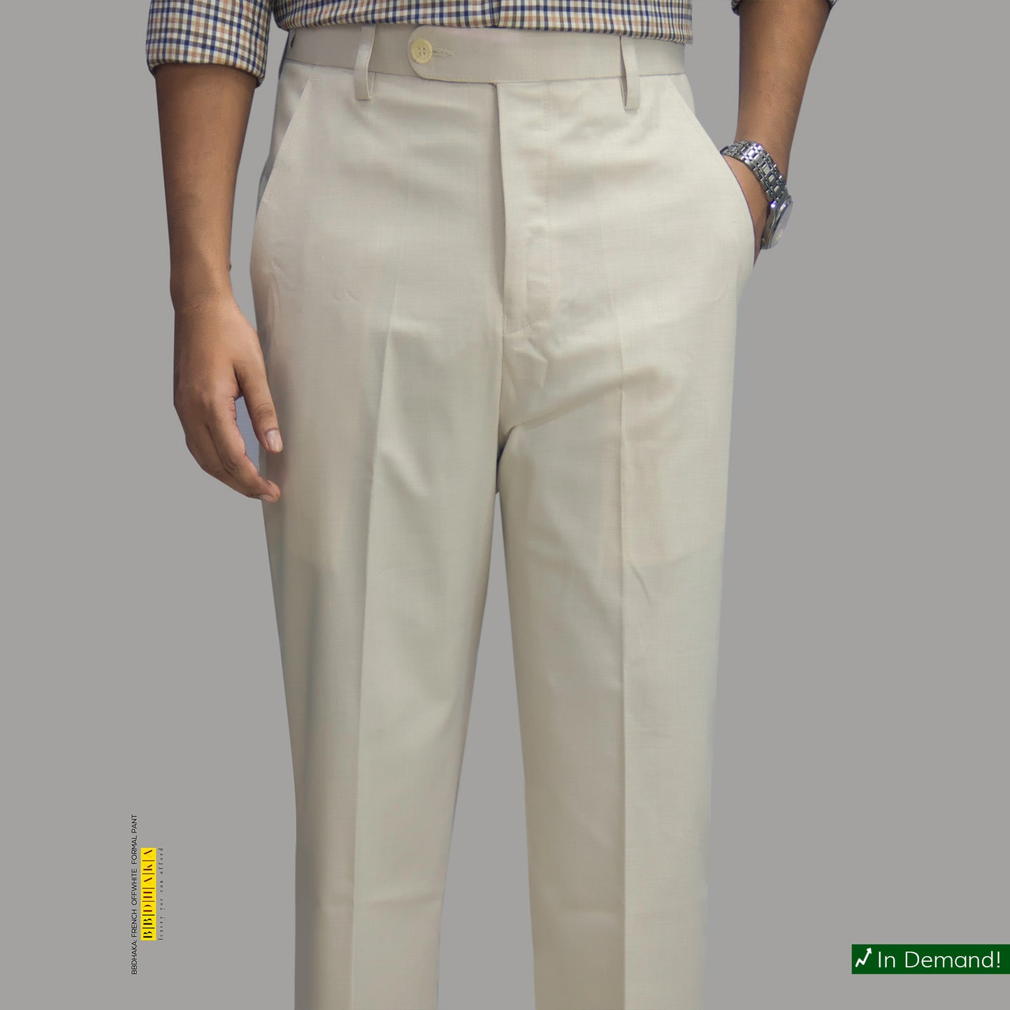 FRENCH OFFWHITE Formal Pant (Suiting Cotton) - In Demand