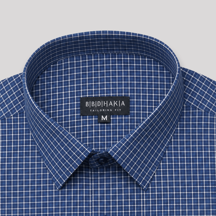 Late Night Blue Check Shirt - Product Code: 2026061 (New Arrival)