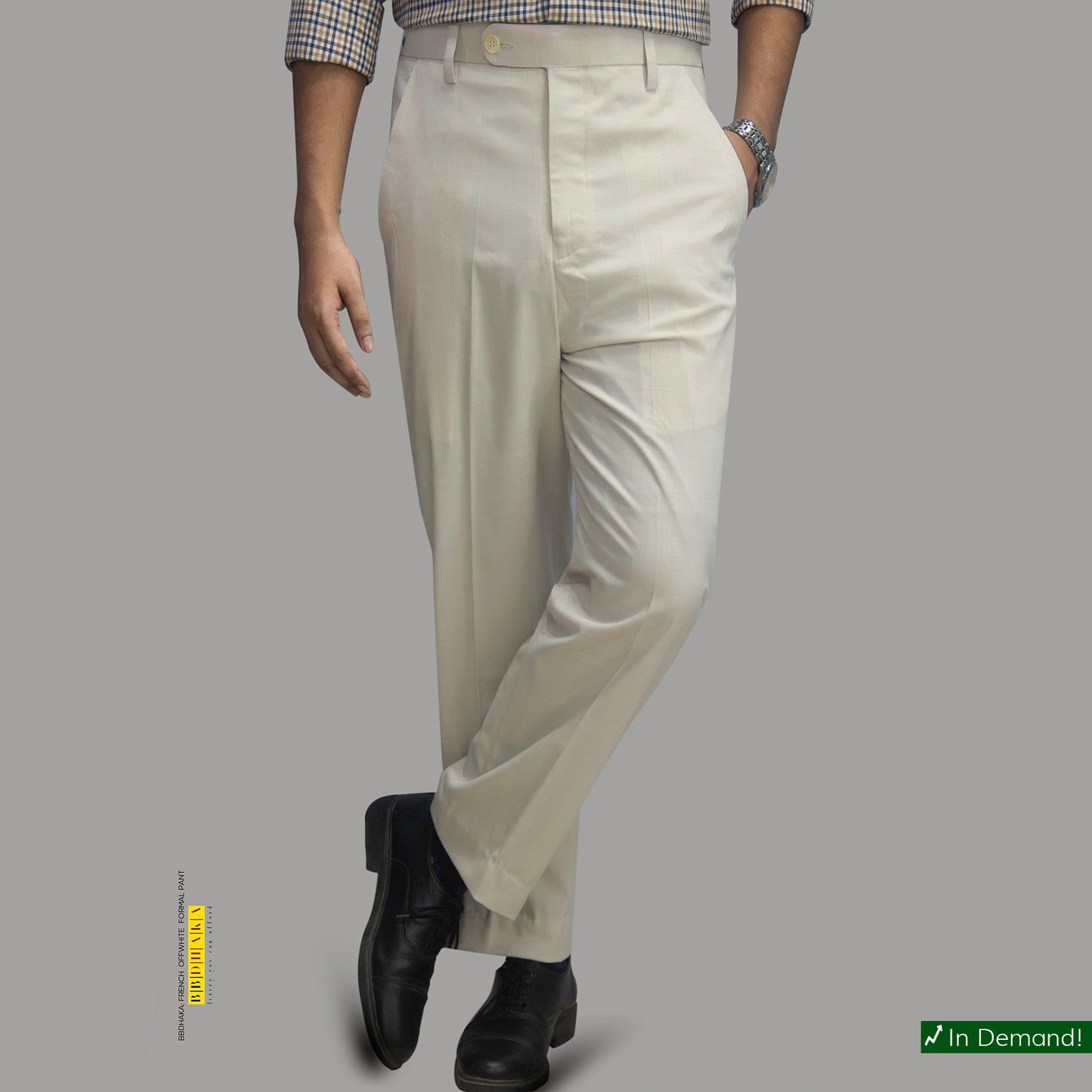 FRENCH OFFWHITE Formal Pant (Suiting Cotton) - In Demand