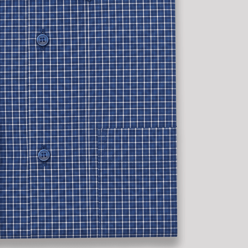 Late Night Blue Check Shirt - Product Code: 2026061 (New Arrival)