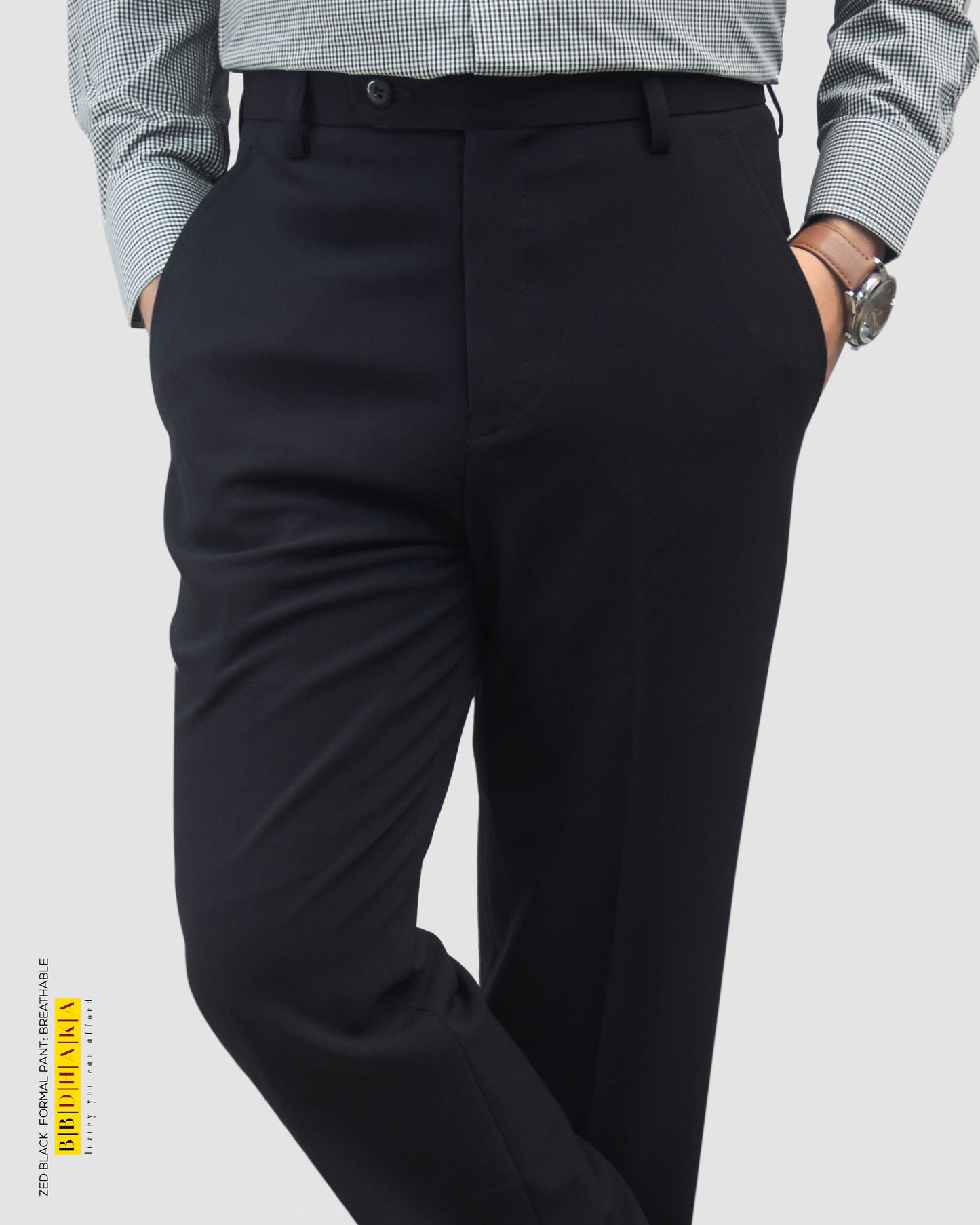 ZED BLACK Formal Pant (Breathable Cotton)