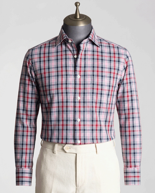 Multi Red Check Formal Shirt - New Article