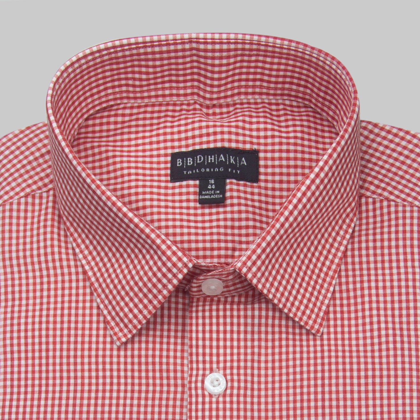 Red Houndstooth Check (Cotton Blend)