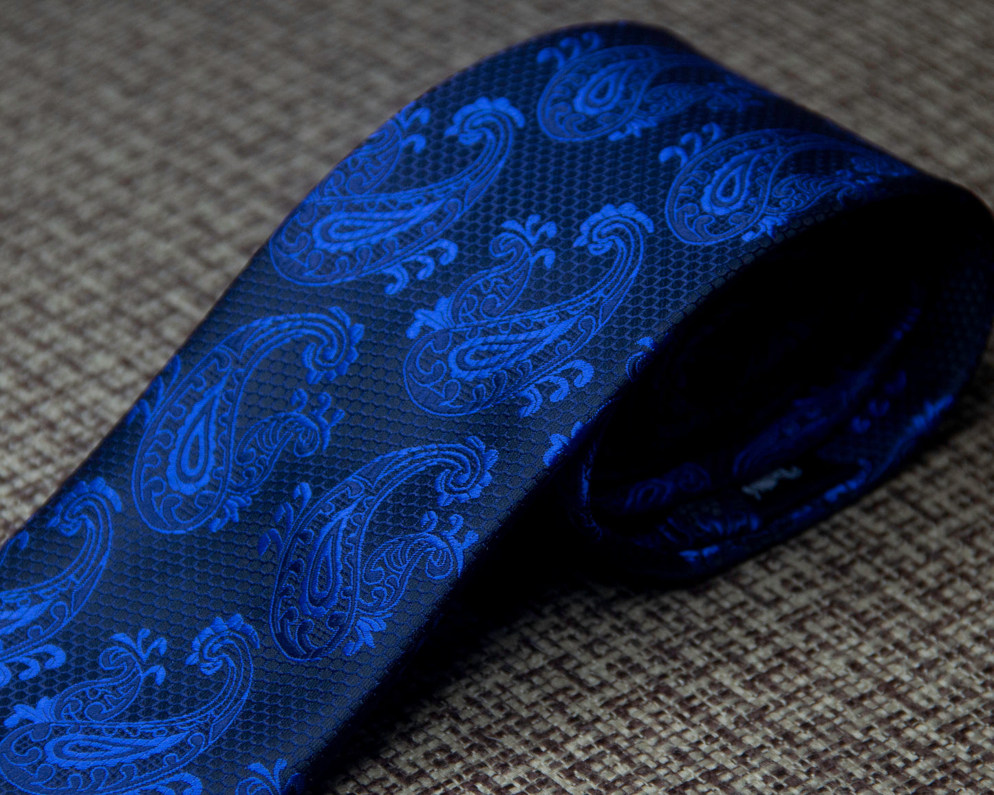 Navy Paisley Tie