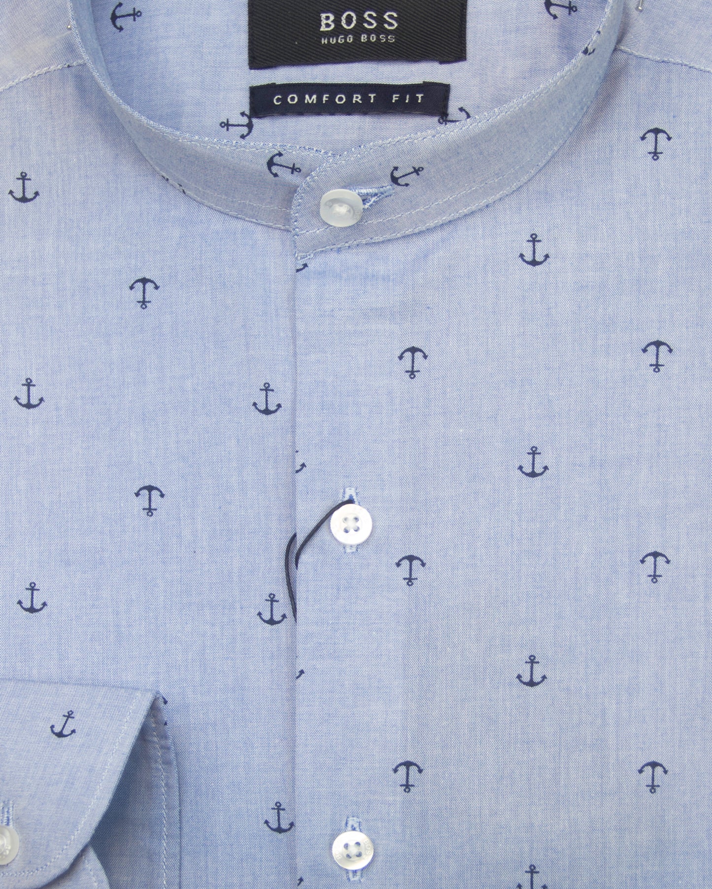 Anchor Print Blue Shade Fullsleve Shirt