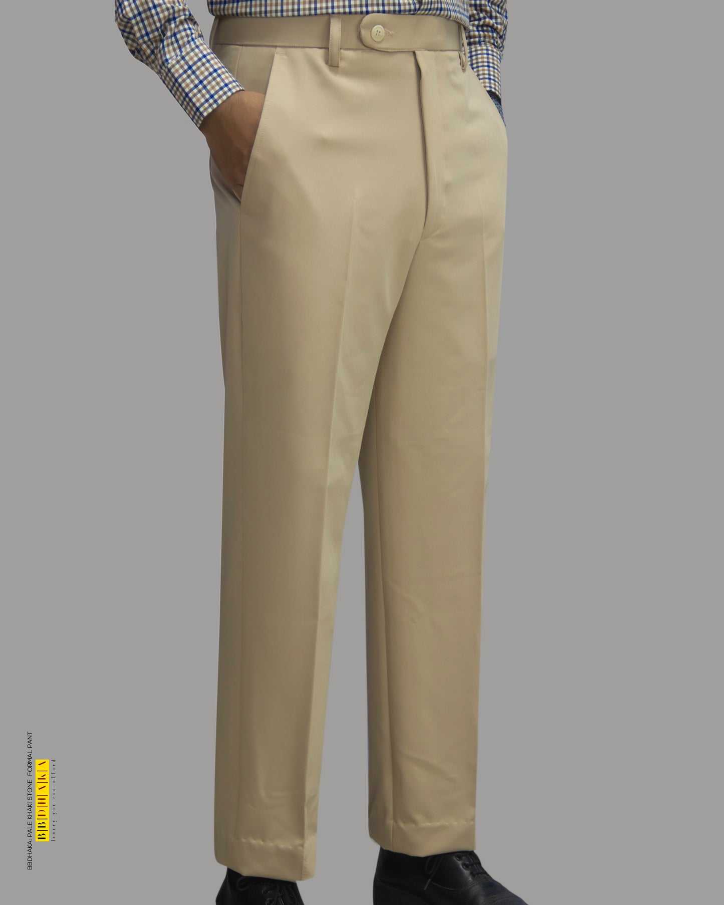 PALE KHAKI STONE Formal Pant (Suiting Cotton)