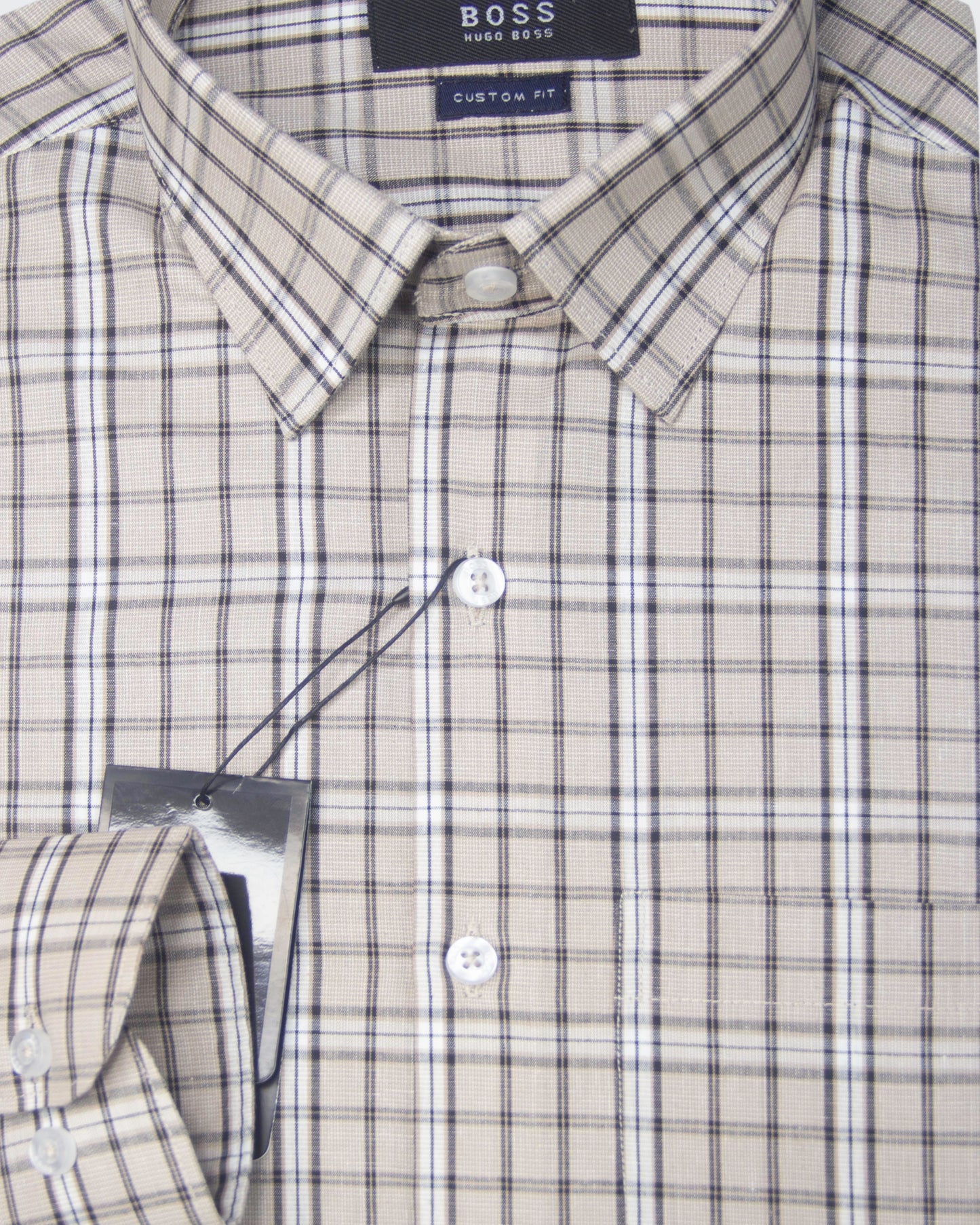 Almond Brown Shepherd Full Sleeve Check Shirt