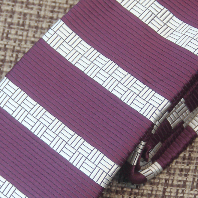 Burgundy Regent Striped Silk Tie