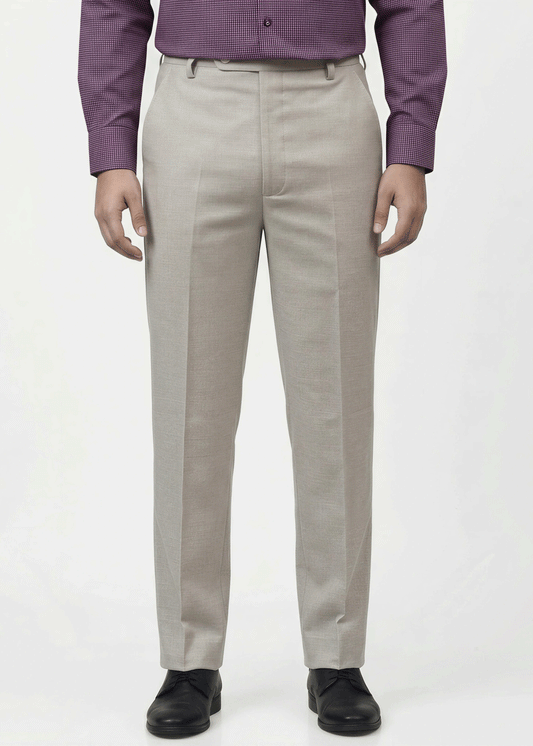 Beige Brown Formal Pant (Suiting Cotton) - New Arrival