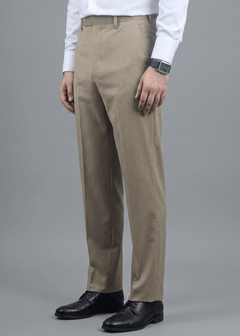 British Structured khaki Formal Pant - New Article