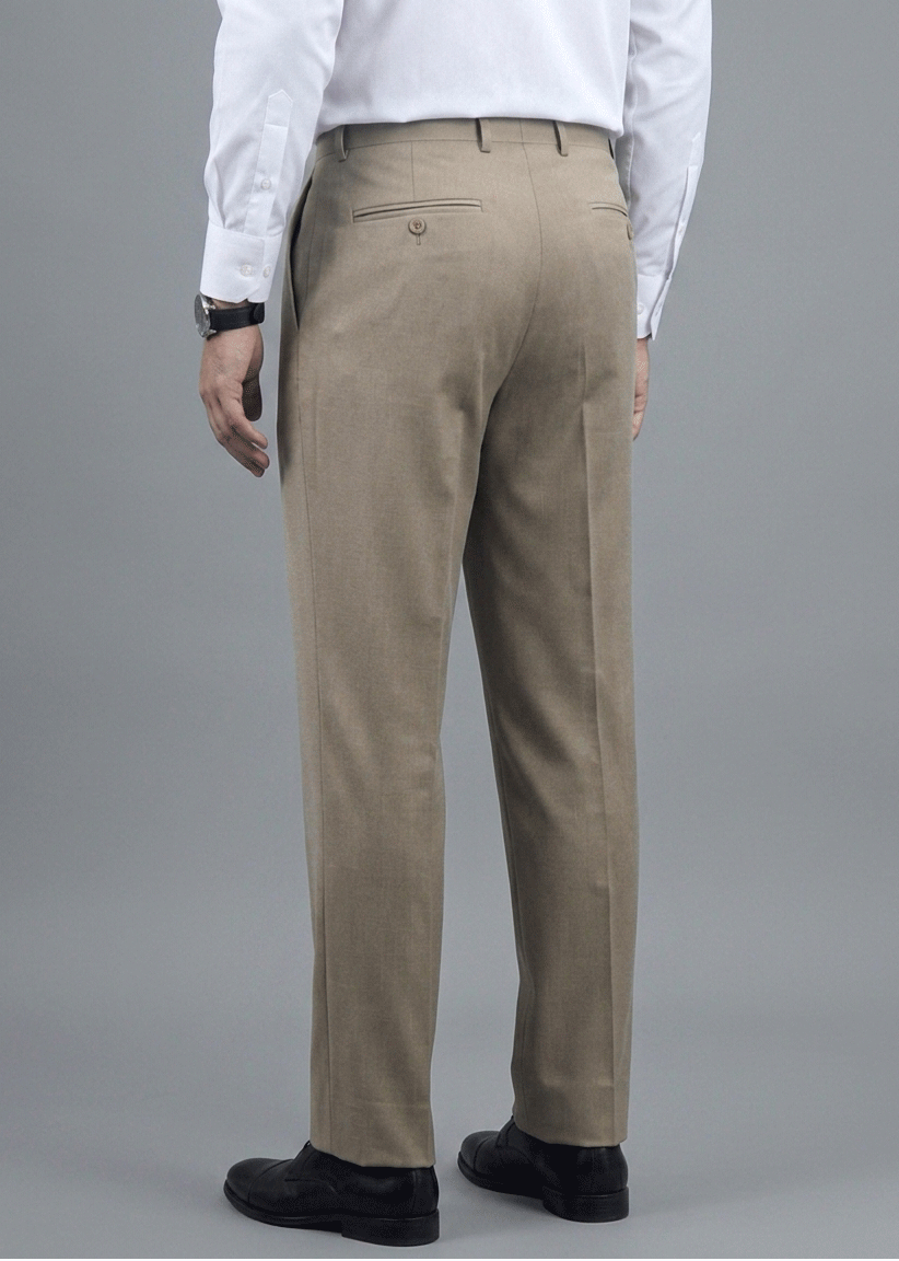British Structured khaki Formal Pant - New Article