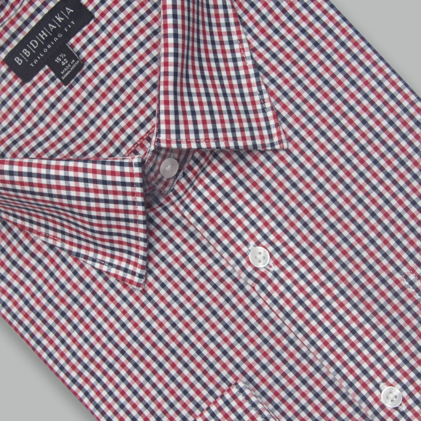 RED MINOR MULTIBOX CHECK SHIRT