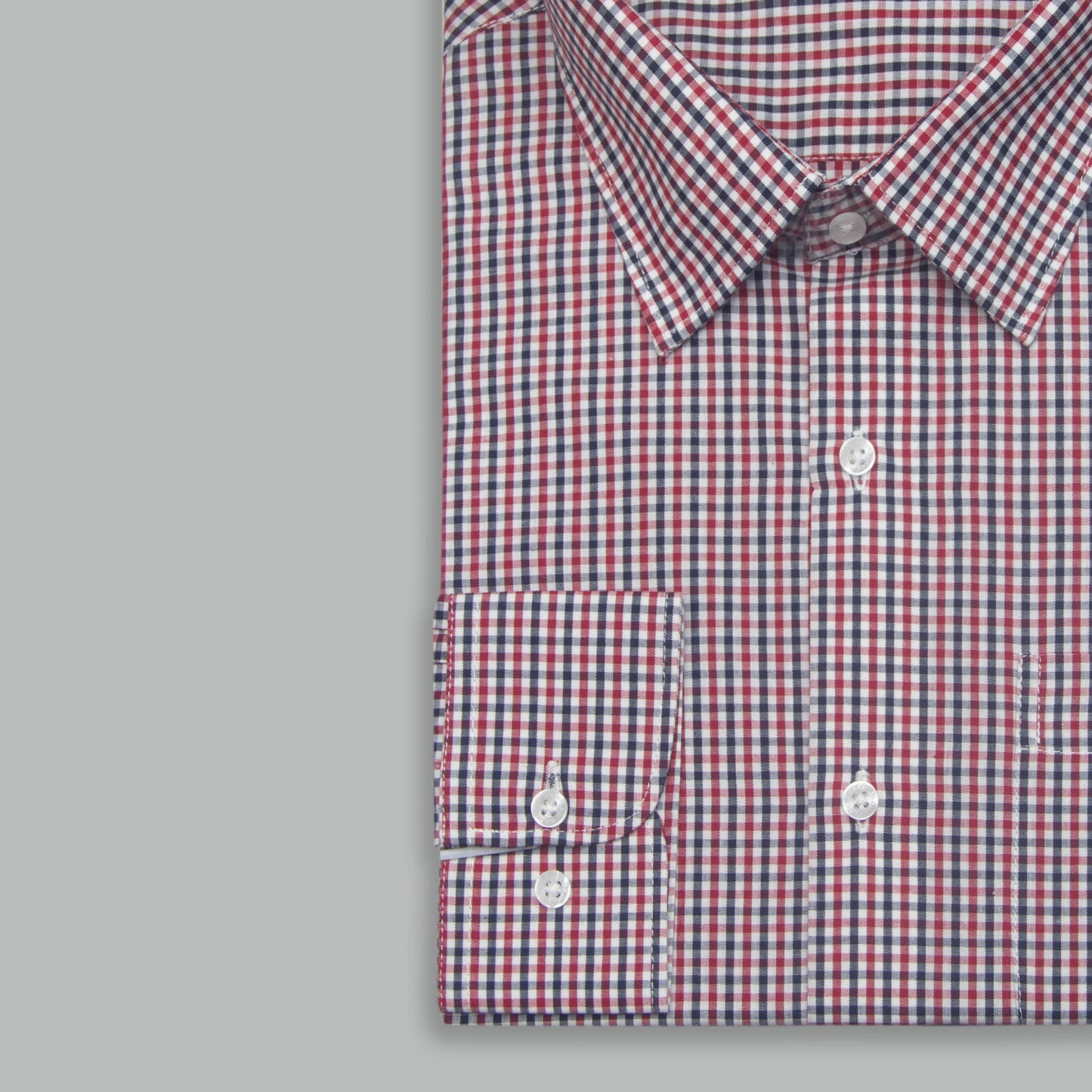 RED MINOR MULTIBOX CHECK SHIRT