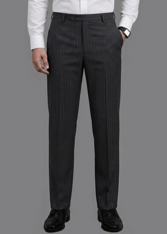 Black Pinstripe Formal Pant - New Article