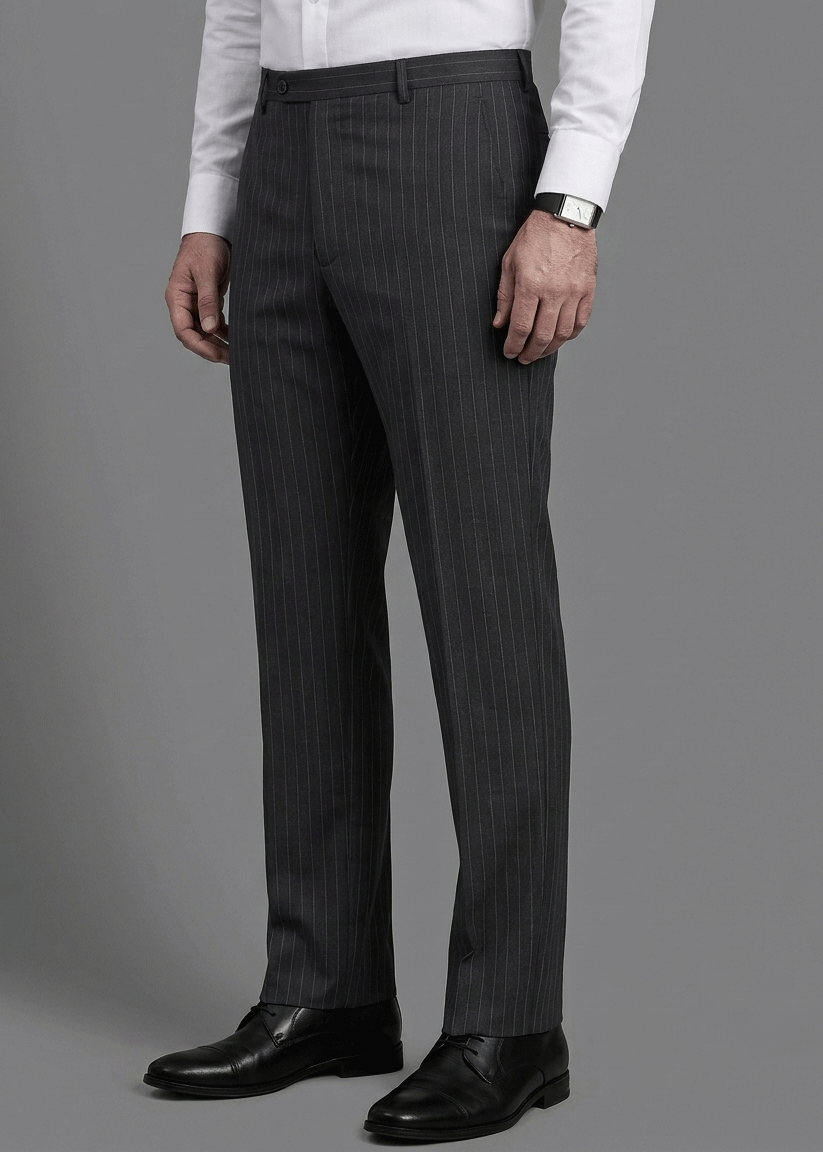 Black Pinstripe Formal Pant - New Article