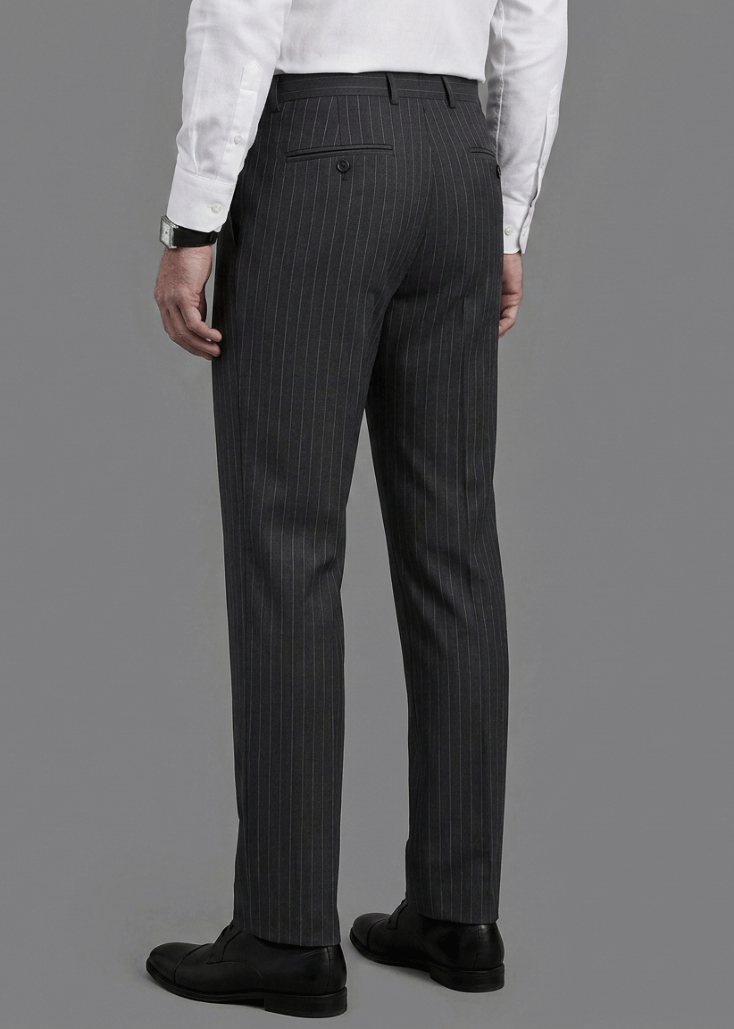 Black Pinstripe Formal Pant - New Article