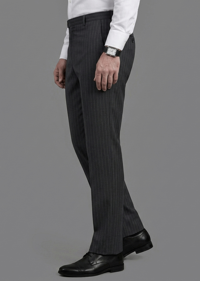 Black Pinstripe Formal Pant - New Article