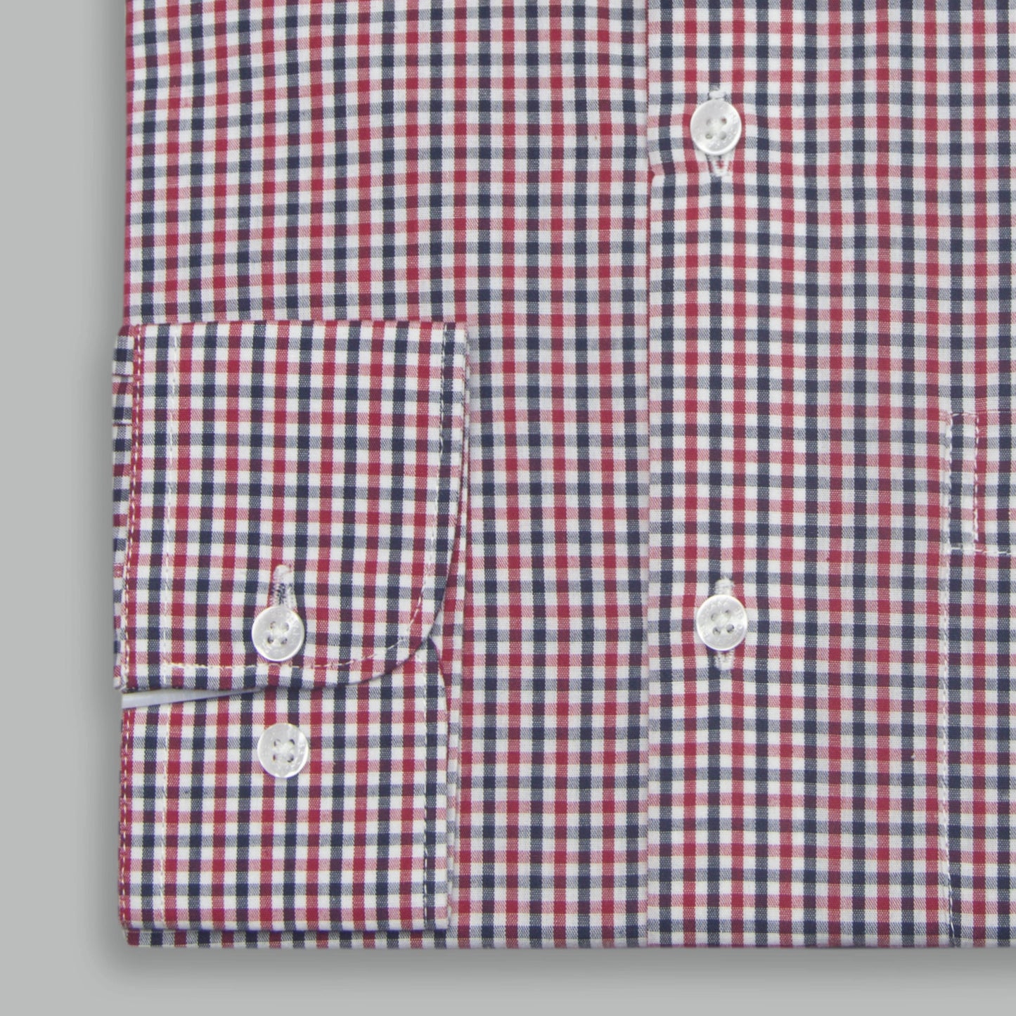 RED MINOR MULTIBOX CHECK SHIRT