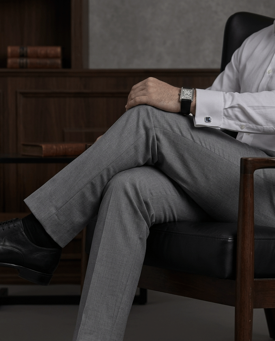 Sliver Ash Executive Formal Pant - Fresh Drop
